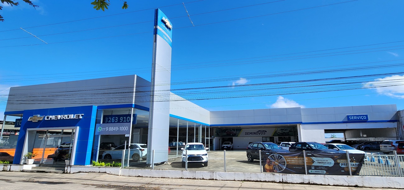 Recuperação de cobertua concessionária Chevrolet - Teixeira de Feitas/BA